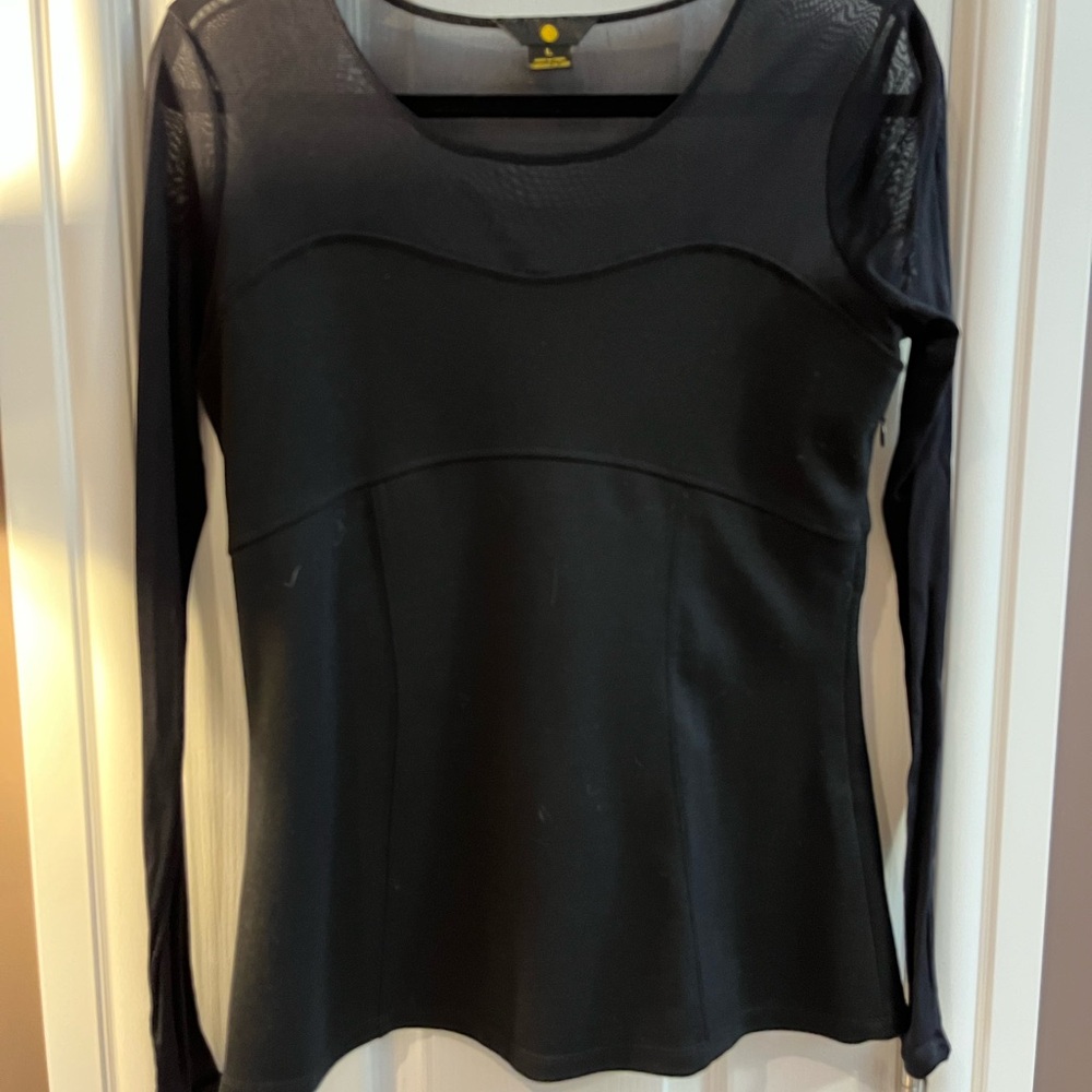 Corset Look Long Sleeve Top